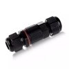 Złączka mufa hermetyczna 2x3Pin czarna średnica przewodu 4-6,5mm IP68 V-TAC VT-792